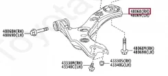 ����� �������� Toyota Corolla 2019 4806802410 Toyota 1ZRFE, �������� ������ 4806802410 ����
