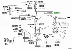 ����� �������� ����� Lexus LS600HL 2008-2017 4861059145 1Urfse 4861059145 ����