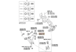 ����� �������� �������� ������ Toyota RAV4 2019-2024 480680T010 AXAA52 A25A-FKS, ������ 480680T010 ����