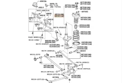 ����������� �������� Toyota LAND Cruiser Prado 2002-2009 4854049545 GRJ120 1GR-FE, ������ 4854049545 ����