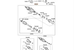 ������ �������� ������ � ����� Toyota Camry 2006�2018 4341006660 GSV40 2GR-FE, �������� ������ 4341006660 ����