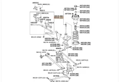 ����������� �������� ����� Toyota RX300 2003�2008 4854049265 MCU35 1MZ-FE, �������� ����� 4854049265 ����