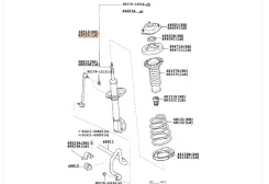 ����������� �������� ����� Toyota Camry 2001�2006 4852039575 ACV30 2AZ-FE, �������� ����� 4852039575 ����