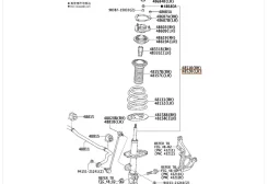 ����������� �������� ����� Toyota RAV4 2005�2012 4852080195 ACA30 1AZ-FE, �������� ����� 4852080195 ����