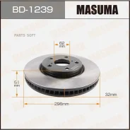 ���� ��������� Toyota GS300/IS250/Crown/Crown Majesta/MARK X �����. ������ Masuma BD1239 BD1239 ����