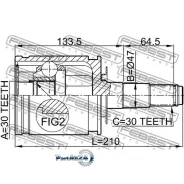 ���� Toyota LAND Cruiser 100 98-07 ����. Febest 0111FZJ100 0111FZJ100 ����