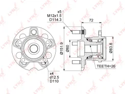 ������� ����. � ����� LYNX AUTO WH-1352 WH1352 ����