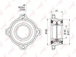 ��������� ������� ����. [� ABS] LYNX AUTO WB-1005 WB1005 ����
