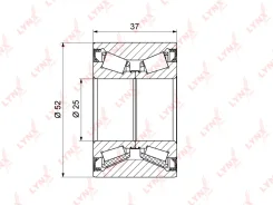 ��������� ������� ����. [37x25x52] LYNX AUTO WB-1369 WB1369 ����