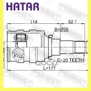 ���� ���������� 30x35x20 ����� ������� Febest 0111ZRE142 0111ZRE142 ����