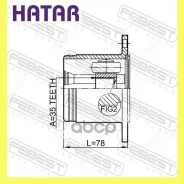 ���� ���������� 35x114 ����� ���� Febest 0411V97RH 0411V97RH ����