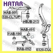 ����������� ��������� ������� ������ ����� ������� Febest HAB190 HAB190 ����