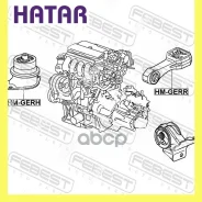 ������� ��������� �������������� ������� Febest Hmgerh AWSHO1111, RU5021, ST50822TF0J02, 50822TF0J02, 50822TK6901, ME28133, ME28133H, 185157, 2517261S...