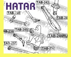 ����������� ������ ����� ��� ������� Febest TAB244RUB TAB244RUB ����