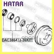 ��������� ��������� ����������� 38x64x33x36 ��� ������� Febest DAC38643336KIT DAC38643336KIT ����