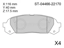 ������� ��������� Toyota Mark2 1998- ST0446622170 ST0446622170 ����