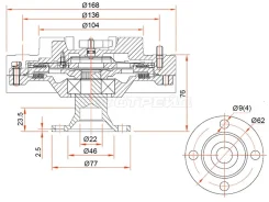 ���������� Toyota Dyna 1995- ST1621054220 2L ST1621054220 ����