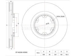 ���� ��������� Nissan Terrano 1996- ST40206VE800, �������� ST40206VE800 ����