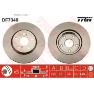 ���� ��������� Lexus IS 2.2-2.5 05- �������� ����. D 296��. TRW DF7340 TRW DF7340 DF7340 ����