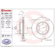 ���� ��������� UV Coated | ����� | Brembo 09A20411 09A20411 ����