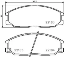 ������� ��������� �������� ����� Ssangyong Actyon Sports II, Rexton W Nisshinbo NP6109 NP6109 ����