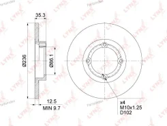 ���� ��������� ��������������� (236x12,5) ����� ����/��� | BN1359 ����
