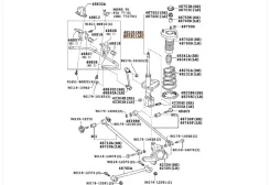 ����������� ������ ����� / ������ ��������������� ������ ����� Lexus RX270 2008�2015 4854049525 AGL10 1AR-FE, ������ ����� 4854049525 ����