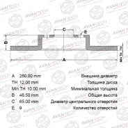 ���� ��������� AUDI A3 2003-2013 BR2806S, ������ BR2806S ����