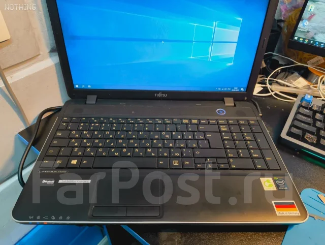 Fujitsu LifeBook A512. 15.6", 1,9����, ��� 8 ��, ���� 64���, WiFi: 1, Bluetooth: 1, ����������� �� 3��. ����