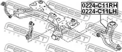 ����� ������ ������! Nissan Tiida C11 07 Febest 0224C11RH 0224C11RH ����