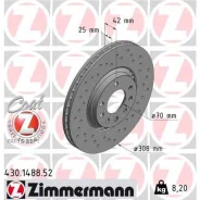 ���� ���� OPL Astra G/H/Zafira/SAAB 9-5 1.6-3.0/1.9CDTI 98- ��� ���� Sport 308X25 Zimmermann 430148852 - 430148852 ����