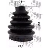 ������� ���� �������� �������� pvc 79.5x106x31 | ����/��� | Febest 2117Pfocii 2117PFOCII ����