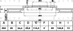 ���� ��������� �������� ������������� Mitsubishi ASX/Outlander/L200 06-/ JEEP Patriot/Compass 06- Blitz ���. BS0328 BS0328 ����
