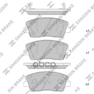 ������� ��������� ��������, �������� HY G70 18-; KI Stinger (J5) 17-; 58101J5A00; 58101J5A05; BB1110P; D11445MH; P30108 Sangsin brake ���. SP1882 SP18...