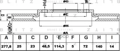 ��������� ���� (1 �����) Mazda 3/5/Axela 03- F BG3927 Blitz ���. BS0205 BS0205 ����