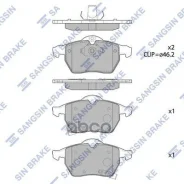 ������� ��������� �������� SAAB 9-3 2.0-2.2TiD 98-02/ 9-5 all 97 SP1757 Sangsin brake ���. SP1757 SP1757 ����