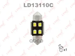 ����� ������������ LED C10W T11x31 12V SV8,5-8 SMDx4 7000K CANbus LYNXauto ���. LD13110C LD13110C ����