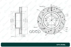 ��������� ���� FR (���������������) G-Brake ���. GFR-21046L 43512-60180 G-Brake, ������ �������� GFR21046L ����
