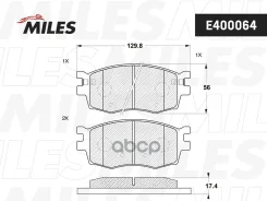 ������� ��������� �������� (��� �������) (����� Low-Metallic) (Hyundai Accent III (MC), I20 (PB), KIA RIO II) (TRW GDB3420) E400064 Miles ���. E400064...