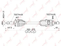 ������ � ����� L (Z 25x25, ABS 42) LYNXauto ���. CD1099A CD1099A ����