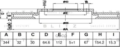 ���� ��������� �������� ������������� Mercedes E(W212)/SLK(R172) 11- Blitz ���. BS0648 BS0648 ����