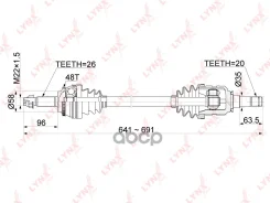 ������ � ����� L (Z 26x20, ABS 48) LYNXauto ���. CD1154A CD1154A ����
