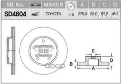 ���� ��������� Toyota Auris/Corolla1.3/1.4/1.6 VVTi 07 SD4604 Sangsin brake ���. SD4604 SD4604 ����