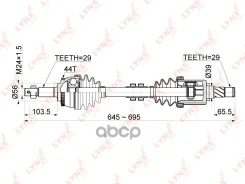 ������ � ����� | ����� ��� | Nissan X-Trail (T30) 2.0/2.5 00- / AT / = FR LH CD-1120A LYNXauto ���. CD1120A CD1120A ����