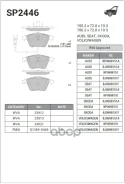 ������� ��������� AUDI A3 (P81) 07-12 Sangsin Brake Sangsin brake ���. SP2446 SP2446 ����