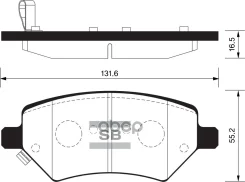 ������� ��������� Chery A5/G5 �������� SP2134 Sangsin brake ���. SP2134 SP2134 ����