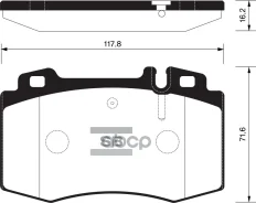 ������� ��������� (�������) Mercedes-Benz C-Class 00-08 / E-Class 02-09 Sangsin brake ���. SP2193, �������� SP2193 ����