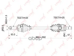 ������ � ����� L KIA Rio III 1.4-1.6 11, Hyundai Solaris 1.4-1.6 10 LYNXauto ���. CD-1062A CD1062A ����