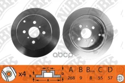 ��������� ���� (��������) Toyota Corolla (E120)/ IST (NCP61)/ Matrix (E130)/ Lifan Solano R BG3867, DF4335 NiBK ���. RN1308 RN1308 ����