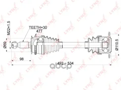 ������ � ����� �������� R (Z 30, ABS 47) LYNXauto ���. CD1086A CD1086A ����